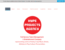 Tablet Screenshot of hypeprojects.com